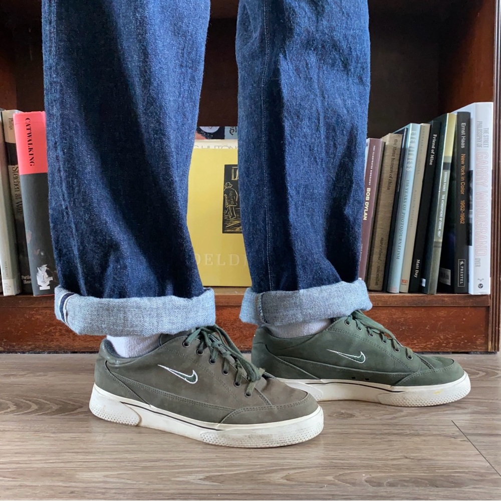 Crazy faded Nike Retro GTS 97 olive skate shoes sneakers leather crazy fade.